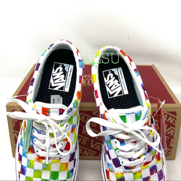 💖MEGA SALE💖VANS Comfycush Era Tie Dye  Mens Checkerboard Multi   VN0A3WM9WWX - Picture 5 of 9